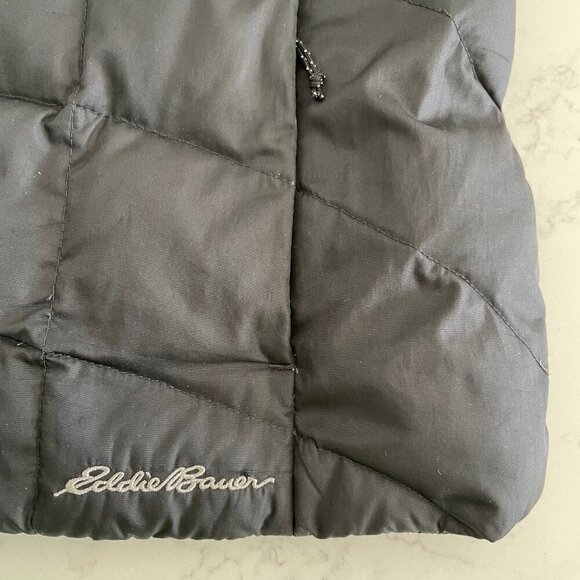 Eddie Bauer EB650 Full Zip Hi Collar Polyester & Down Vest Black Sz S Unisex - Picture 10 of 13